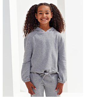Kids Recycled Cropped Oversize Hoodie